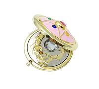 Asotagi Espejo Cosmético Portátil de Cristal de la Estrella del Maquillaje Plegable del Anime - Regalo Compacto