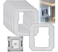 ASOUUNLD 10 Piezas Robot Almohadillas de Microfibra Limpieza de Ventanas, Paños de Limpieza Lavables para ECOVACS Winbot Mini Compatible con ECOVACS Winbot Mini y Winbot Mini Family