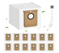 ASOUUNLD 14 Bolsa para Aspiradoras, Bolsas de Polvo Compatibles con Eufy Clean L60 SES L60 Hybrid SES L50 SES Bolsas de Aspiradora, Duradero, Resistente al Desgarro, con 1 Cepillo de Limpieza