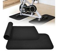 ASOUUNLD 2 Piezas Alfombrilla Protectora para El Suelo Fitness, 60 x 30CM Alfombra Rodillo Bicicleta para Cinta de Correr Protector de Suelo de Gimnasio para Bancos de Pesas/Elípticas