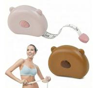 ASOUUNLD 2 Piezas Cinta Métrica Corporal Retráctil, 150CM Cinta Métrica Suave Cinta Métrica Retráctil de Doble Cara para Medidas Corporales y Pérdida de Peso, Costura, Manualidades, Sastre, Ropa