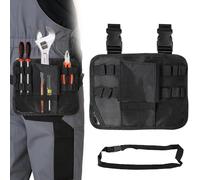 ASOUUNLD Bolsa para Herramientas para la Pierna, Porta Herramientas Cintura Cinturon Portaherramientas Portátil Riñonera Herramientas Versátil para Electricista, Carpintero, Técnico de Mantenimiento