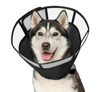 ASOUUNLD Collar Isabelino Protector, Collarín para Mascotas Anti-Mordida Cono Mascotas Ajustable Collarin Perros para No Rascarse Conos de Recuperación para Mascotas para Gatos y Cachorro(20-30cm)