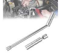 ASOUUNLD Llave Bujias 14mm y 16mm, 2 Piezas Llave de Bujias Magnéticas Llave de Bujía Magnética Universal 3/8 Pulgadas Llave Vaso Bujia Giratorio Magnético de 360° para N54、N55、N20、S55、N63