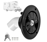 ASOUUNLD Tapa de Entrada de Agua con Cerradura, Entrada de Agua Dulce Por Gravedad Tapa de Llenado de Agua con Bloqueo por Gravedad con 2 Llaves para Caravana RV para Autocaravana