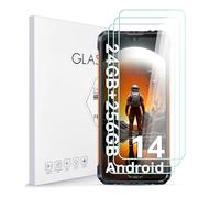 Asoway Protector de Pantalla para Cubot KingKong Ace 3 [3 Piezas] | Vidrio Templado Dureza 9H, Antiarañazos, Antihuellas, Sin Burbujas, Ultra Resistente, Fácil de Instalar