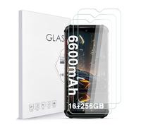Asoway Protector de Pantalla para Ulefone Armor 22 Cristal Templado [3 Piezas], Dureza 9H, Antiarañazos, Antihuellas, Sin Burbujas, Ultra Resistente, Fácil de Instalar