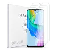 Asoway Protector de Pantalla para Vivo Y03 Cristal Templado [3 Piezas], Dureza 9H, Antiarañazos, Antihuellas, Sin Burbujas, Ultra Resistente, Fácil de Instalar
