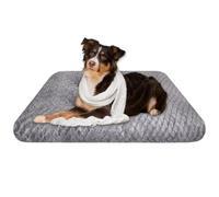 Aspand Cama Perro,Motivo Escama de Pez, 117x74cm, Lavable, Colchoneta Perro Grande, Base Antideslizante, Suave y Confortable, Gris