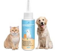 Aspand Limpiador de oídos para perros, gotas para los oídos para perros, elimina los olores, limpia suavemente el canal auditivo externo, alivia la picazón, reduce la inflamación, solución de limpieza