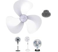 Aspas de repuesto ventilador | Piezas Eléctricas Universal 40,6 Cm Y Tapa Tuerca,Aspas de repuesto para ventilador de pie | para Interior Hogar Dormitorio Oficina Cocina Exterior Camping Garage