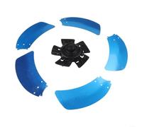 Aspas de ventilador de aluminio de 14 y 18 pulgadas con base de cubierta de tuerca para soporte eléctrico y ventiladores de mesa, diseño de cinco cuchillas que ofrece y circulación de aire estable (18