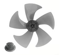 Aspas de ventilador de plástico, accesorios para ventiladores eléctricos Cuchilla de ventilador de repuesto de 14 pulgadas, 5 cuchillas con protección de tuerca, transparente, negro, blanco, para