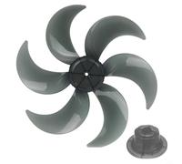 Aspas de ventilador de plástico de 6 aspas para ventiladores de 16 pulgadas | Plástico grueso, funcionamiento silencioso y estable, se adapta a ventiladores de pie de 400 mm, fácil lavado con agua