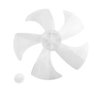 Aspas De Ventilador De Plástico For El Hogar De 10/12/14/16 Pulgadas Con Cubierta De Tuerca For Pedestal, Soporte De Mesa Transparente, Ventilador, Accesorios Generales(14inch White)