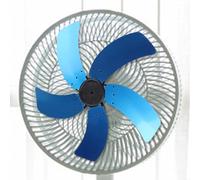 Aspas de ventilador eléctrico de aluminio de 14 y 18 pulgadas con base de cubierta de tuerca para ventiladores de soporte/mesa, configuración de cinco cuchillas que proporciona un flujo de aire