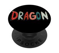 Aspecto Colorido del discurso del dragón PopSockets PopGrip Adhesivo