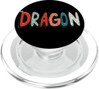 Aspecto Colorido del discurso del dragón PopSockets PopGrip para MagSafe