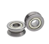 Aspectos, BRDI16833 Rodamientos 4 Piezas LV202-41 ZZ 15x41x20 mm Extractor de Ranura en V Rodamientos de Bolas Huellas Guía for Caminar Rodamientos de riel 15 mm x 41 mm x 20 mm