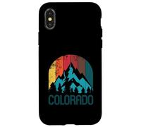 Aspen Colorado - Atardecer Retro Envejecido Carcasa para iPhone X/XS