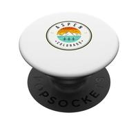 Aspen Colorado Colorado Cuello Redondo Aspen Colorado Esquí PopSockets PopGrip Adhesivo