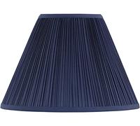 Aspen Creative 33195, Transitional Hardback Empire Shaped Mushroom Pleated Dark Blue Spider Shade, 6" Top x 16" Bottom x 12" Slant