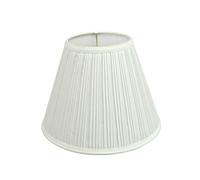 Aspen Creative 59101A, Transitional Pleated Empire UNO Lamp Shade, Off White, 5" Top x 10" Bottom x 8" Slant Height, Slip UNO 33mm