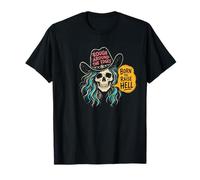 Áspero Alrededor De Los Bordes Vaquera Cráneo Western Rebel Camiseta
