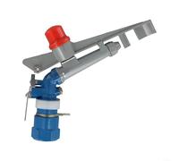 Aspersor ajustable de 1 pulgada de 360 grados para riego de áreas grandes con construcción de aleación de zinc, adecuado para césped, agricultura y uso industrial