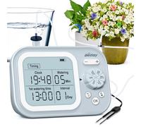 Aspersor automático para plantas de interior para 15 plantas en macetas, sistema automático de riego por goteo, temporizador de agua programable, detección inteligente de humedad, azul