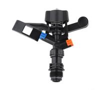 Aspersor basculante giratorio ajustable de 360 grados para boquilla de pulverización de impacto, aspersor de agua de plástico de baja presión para sistema de riego de jardín, césped de granja