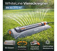 Aspersor Cuadrado Rasensprenger Regadera de Jardín Rechteckregner 375m ²