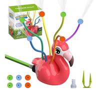 Aspersor de agua para niños, aspersor para niños con 6 tubos de movimiento y bolas de esponja, lindos aspersores al aire libre para manguera de jardín, juguetes exteriores de verano, jardín, patio