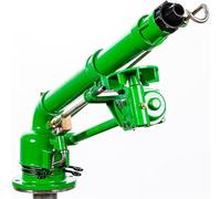 Aspersor de impacto de alta presión con manómetro, pistola de riego eficiente de gran área para riego de césped, jardín y granja