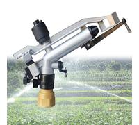 Aspersor de impacto de rotación automática, ángulo ajustable de 360 grados, para riego eficiente de granja, jardín e industrial