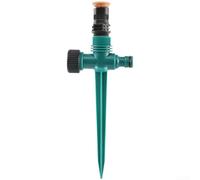 Aspersor de jardín giratorio automático de 360 grados patrón de pulverización conector de manguera de ángulo ajustable para riego de jardín al aire libre (D)