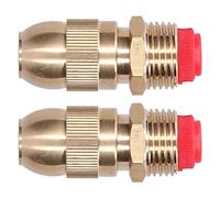 Aspersor de Riego de Jardín de Latón Ajustable, 2 Piezas de Aspersor de Riego Ajustable G1/2 Rosca Macho para Césped de Jardín, Cabezal de Aspersor Orbital de Latón, Reemplazo de