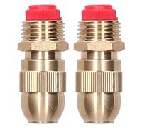 Aspersor de Riego de Jardín de Latón Ajustable, Aspersor de Jardín, Rosca Macho, Rosca de Cabezal de Aspersor Orbital, Latón para Césped de Jardín, 2 Piezas de Aspersor de Riego