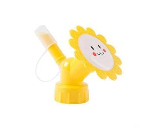 Aspersor doble con 2 modos para regadera, accesorio de riego de plástico para plantas de interior y jardín, función de pulverización y riego, diámetro de 2,8 cm, 1 unidad (amarillo)