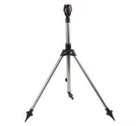 Aspersor giratorio ajustable con soporte de trípode para exteriores para riego de césped de jardín y control de ángulo flexible