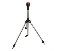 Aspersor giratorio automático con trípode ajustable, boquilla de riego de jardín de 360 grados, sistema de riego de césped para el hogar, patio, jardinería, color negro
