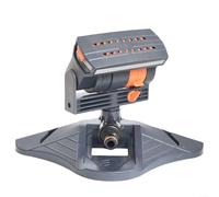 Aspersor oscilador turbo, aspersor oscilante rectangular compacto, aspersor oscilante ajustable, aspersor de césped ajustable para riego preciso con 16 agujeros para una distribución uniforme (A)
