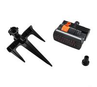 Aspersor oscilante ajustable de 16 agujeros para riego eficiente de césped, patio, jardín con amplio control de cobertura (B)