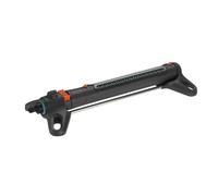 Aspersor oscilante AquaZoom L alcance 7-21m, ancho 4-17m, hasta 350m², negro, resistente UV