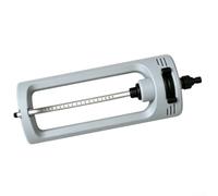 Aspersor oscilante eficiente de agua con 19 agujeros ajustables diseñados para una amplia cobertura del césped y flujo de riego controlado