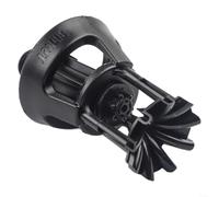 Aspersor oscilante oscilante para riego al aire libre, boquilla giratoria ajustable para huerto de jardín de granja, sistema de riego de baja presión con radio de 6 a 9 m, conector DN15 fácil de