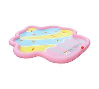 Aspersor piscina infantil para niños, parque infantil para perros, piscina de agua plana, actividad al aire libre plegable para jardín, camping y césped