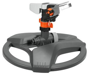 Aspersor por pulsos, circular y sectorial Premium de Gardena (soporte de plástico): aspersor premium para regar superficies grandes de hasta 490 m², ajuste continuo del alcance hasta 12,5 m (8135-20)