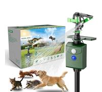 Aspersor repelente de animales activado por movimiento, rociador de agua al aire libre alimentado por energía solar para gatos, perros, ciervos, ardillas y zorrillos, disuasorio de plagas humano para