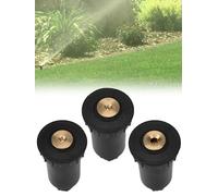 Aspersor subterráneo automático para césped y jardín, boquilla de pulverización ajustable de 90°/180°/360°, cuerpo ABS con punta de cobre, rosca de 1/2 pulgada, 3-15 pies Rad(90 grados)